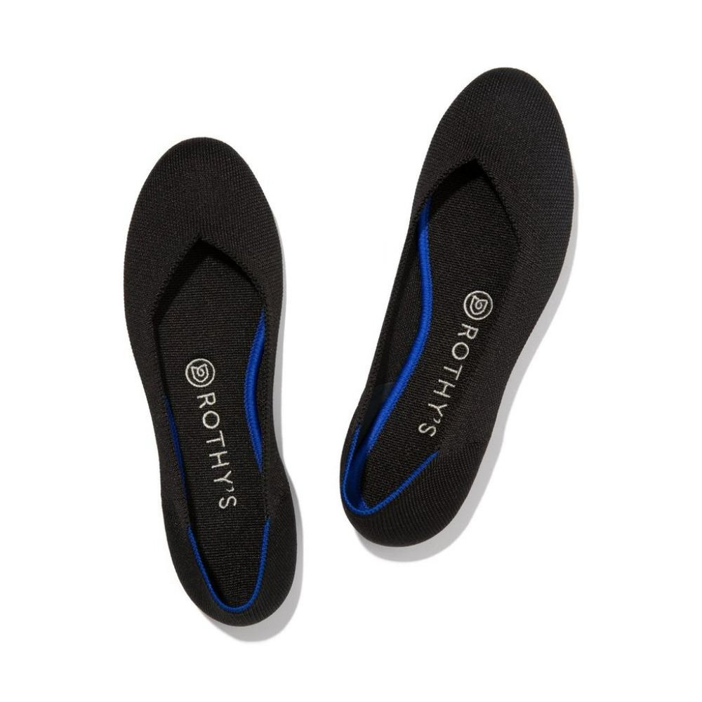 ROTHY’S  The Flat, Round Toe Shoe in Black